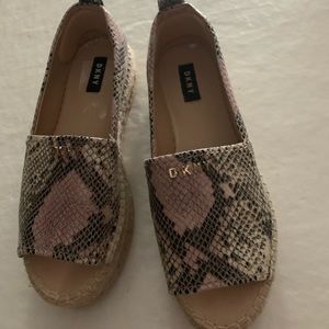 DKNY snakeskin espadrilles